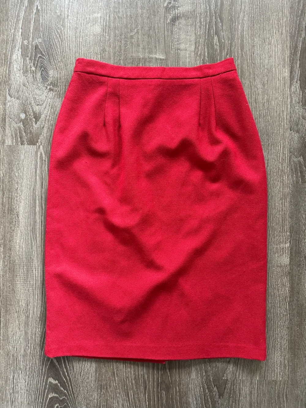 Scarlet Wool Pencil Skirt Vintage